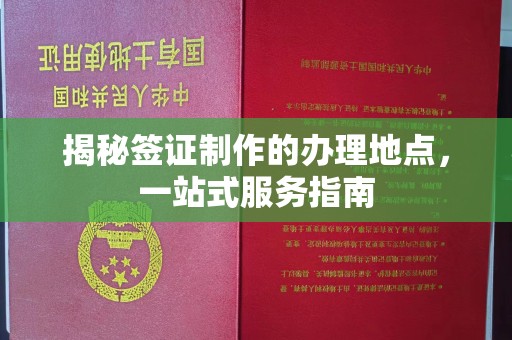 金州新区揭秘签证制作的办理地点，一站式服务指南